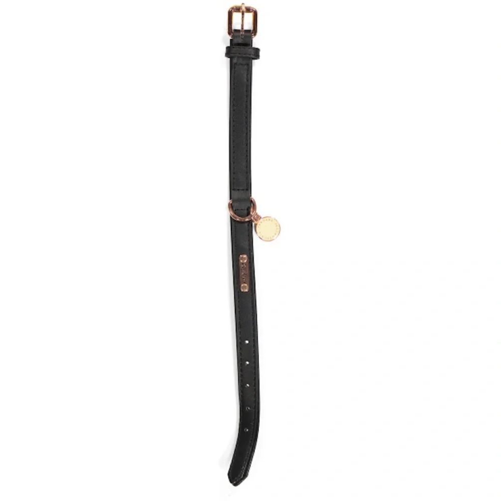 ZippyPaws Legacy Collection Dog Collar Black Leather